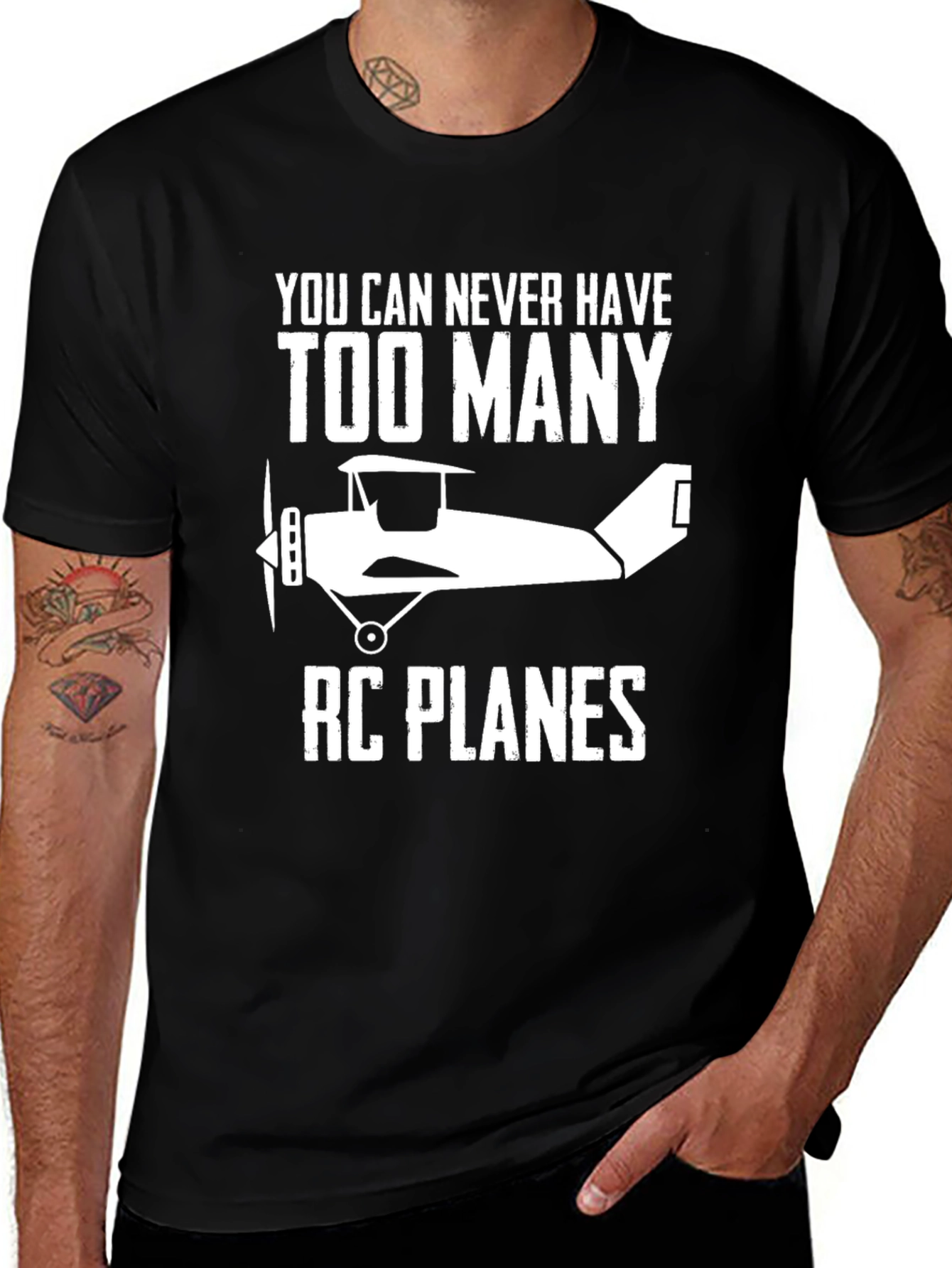 RC Planes Graphic Tee - Aviation Hobbyist T-Shirt