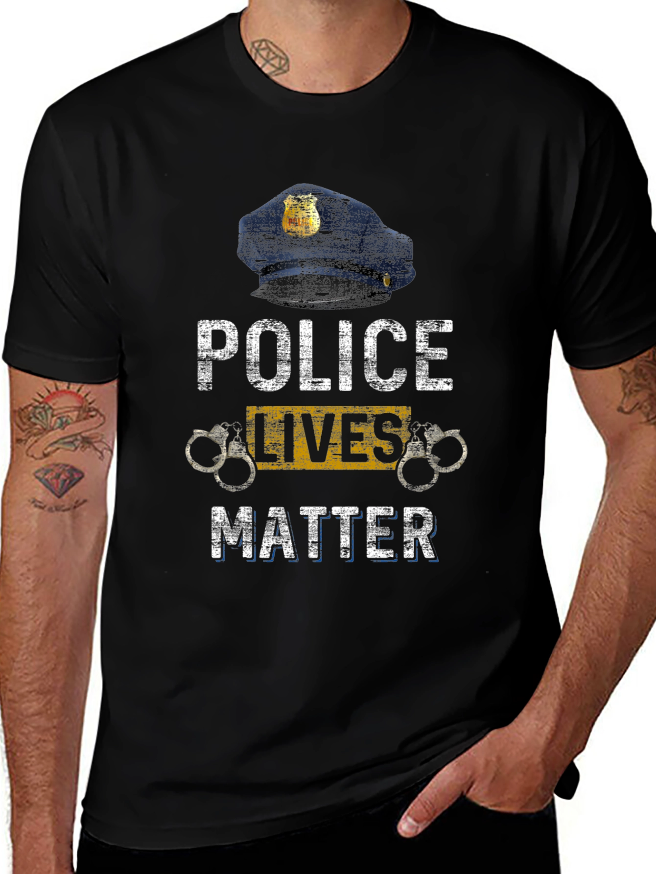Police Lives Matter Graphic T-Shirt