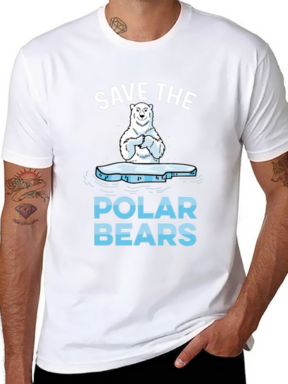 Save The Polar Bears Graphic T-Shirt