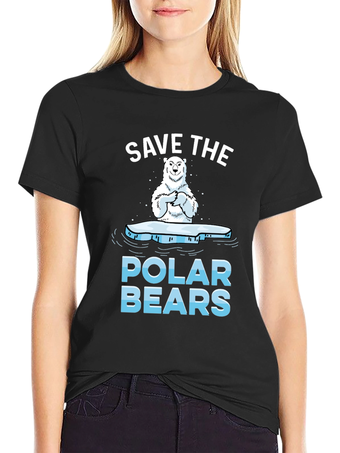 Save The Polar Bears Graphic T-Shirt