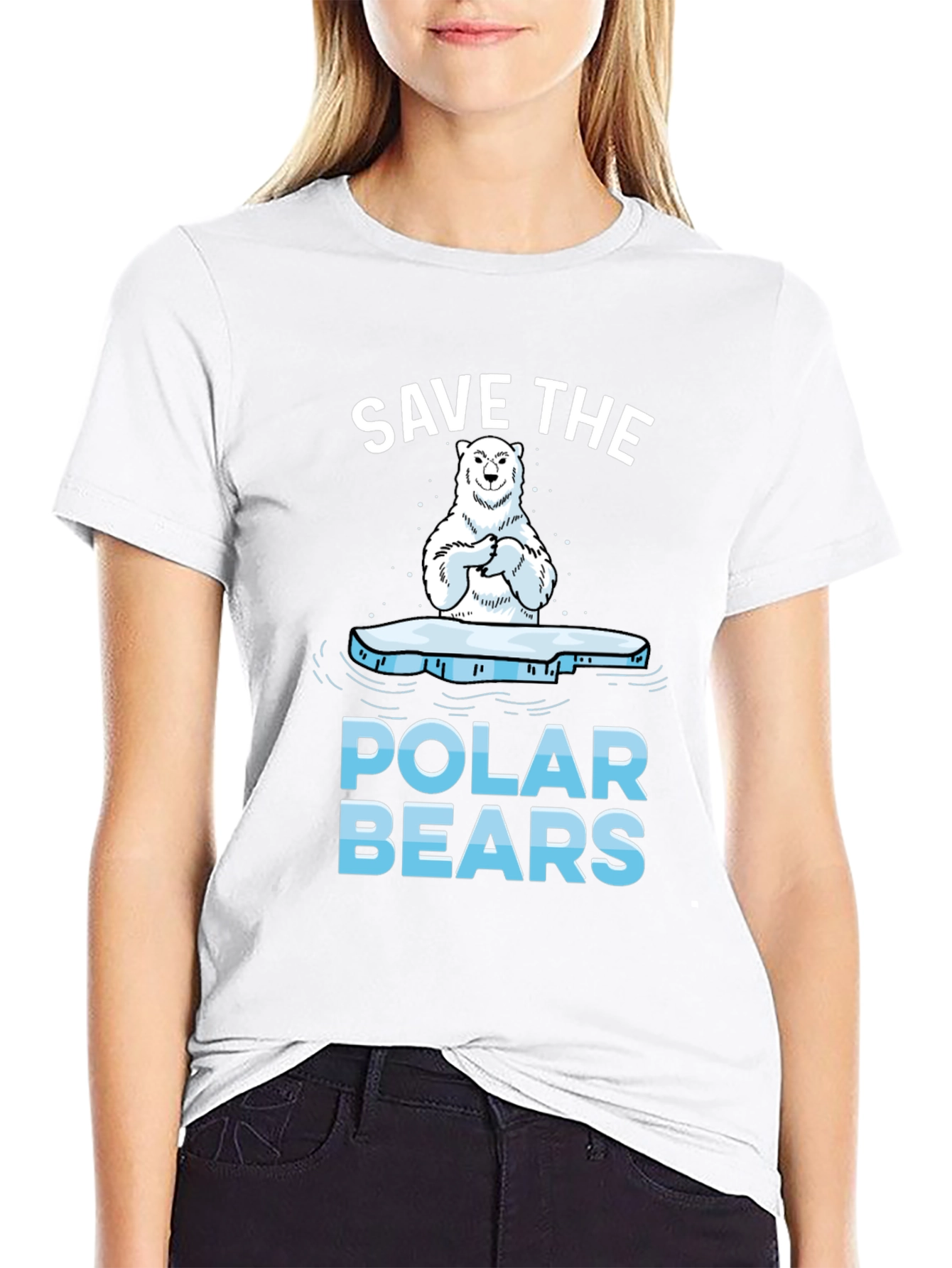 Save The Polar Bears Graphic T-Shirt