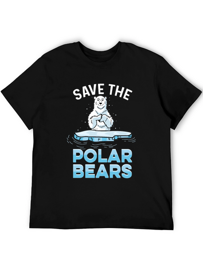 Save The Polar Bears Graphic T-Shirt