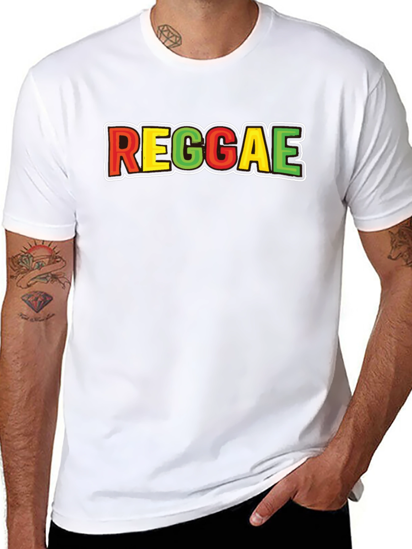 Reggae T-Shirt - Rasta Colors Graphic Tee